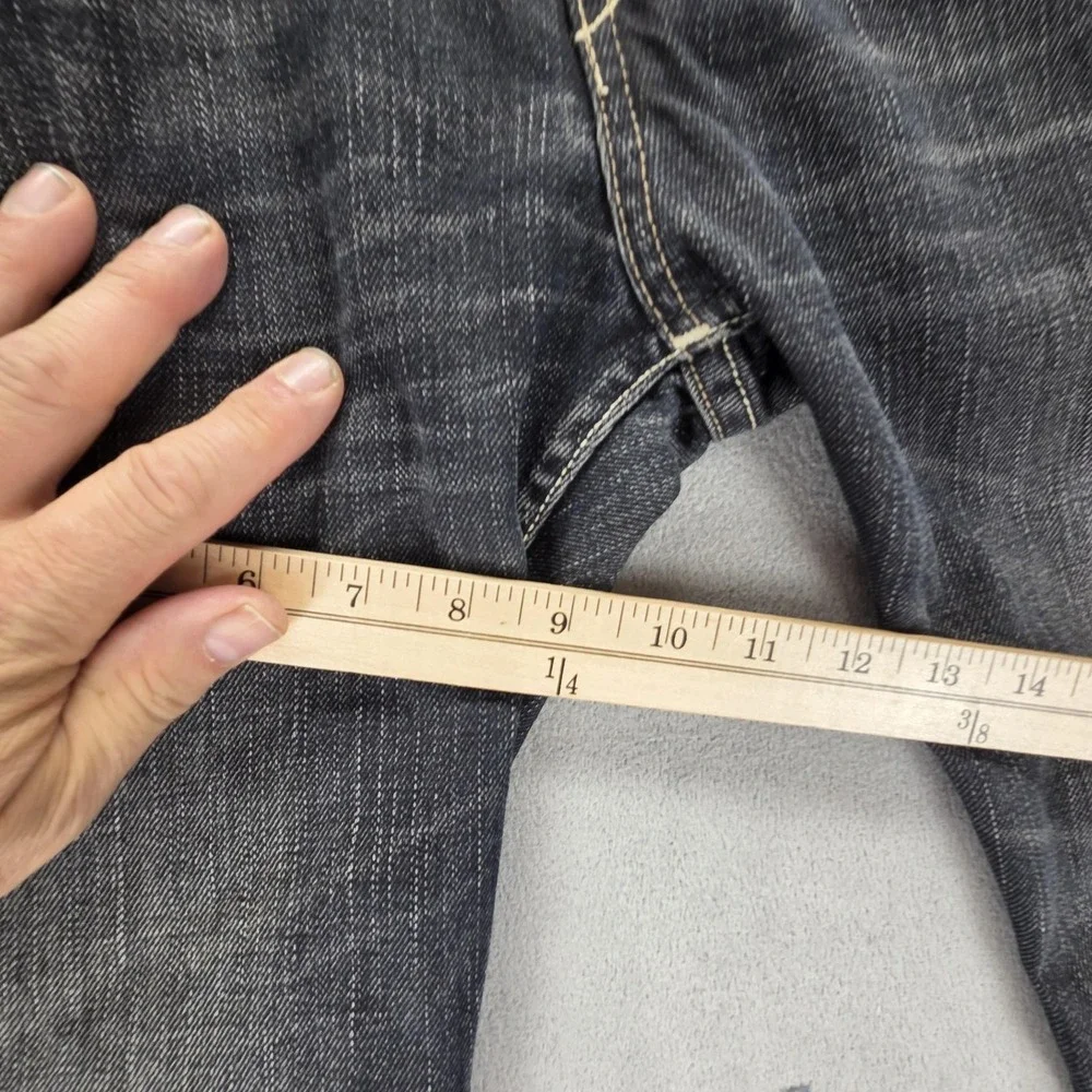 Vintage Levis 504 Jeans Mens Black Straight Charcoal Wash Engineered Fits 30x28